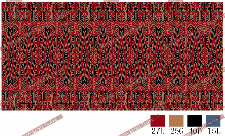 Karpet Axminster untuk Karpet ballroom Merah