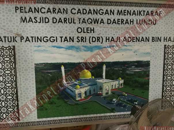 Karpet Masjid Darul Taqwa Sarawak Malaysia