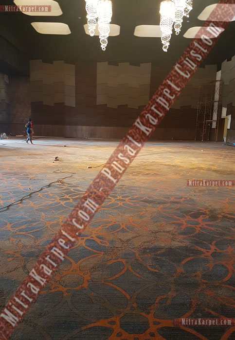 Pemasangan karpet ballroom hotel golden tulip pekanbaru