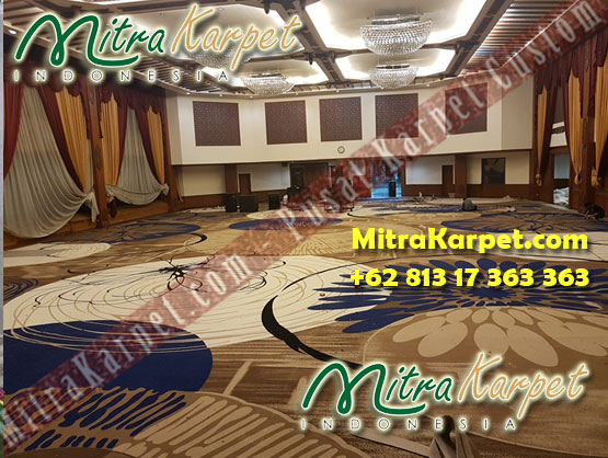 Pemasangan Karpet Ballroom Custom Gedung Patra Jasa
