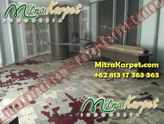 Hasil Pemasangan Karpet Axminster Hotel Surabaya Hilton