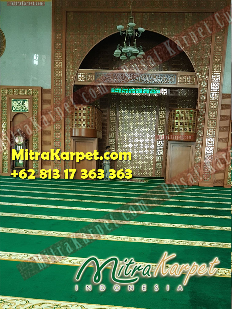 Cantik sajadah masjid kepri terbesar