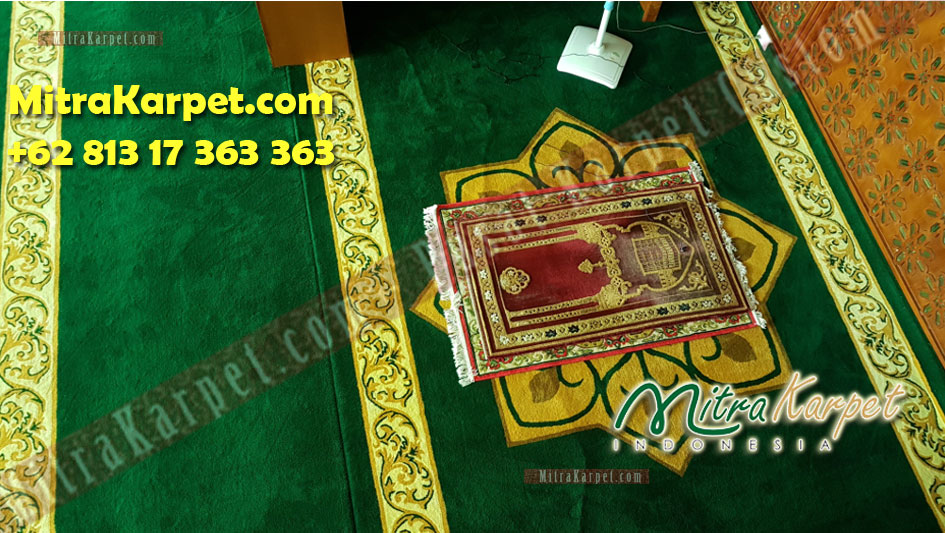Karpet sajadah masjid tanjung uban terbesar