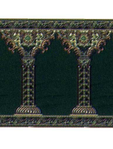 Karpet Sajadah Masjid Medeena Pilar Hijau