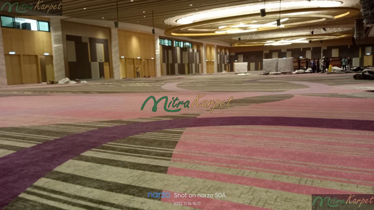 project karpet custom malaysia serawak proses pemasangan